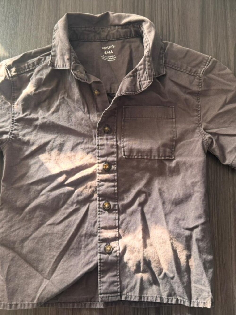 Carters Boy Grey Shirt size 4